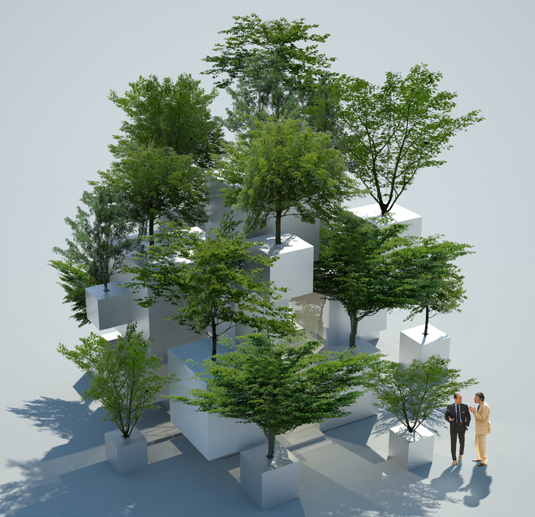 Sou Fujimoto, Stacking Tree Pots